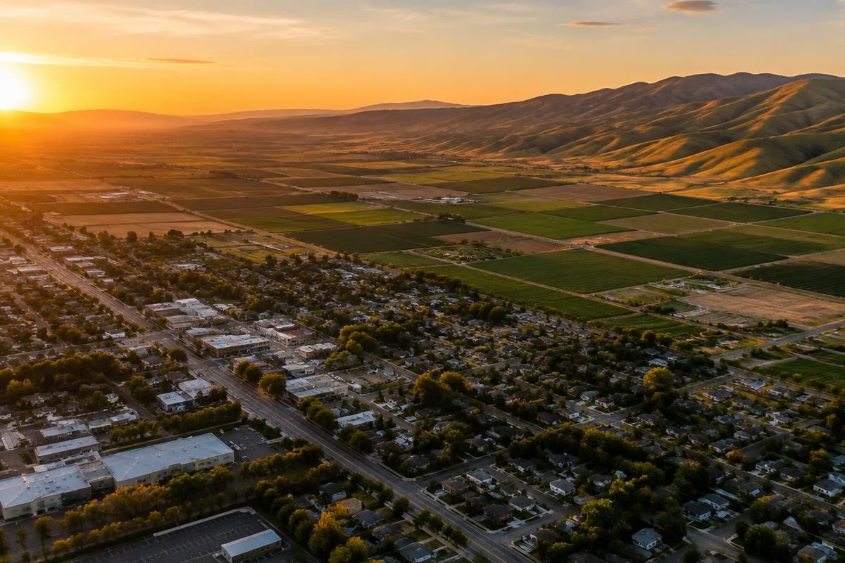 Aerial view of the Salinas Valley near Monterey, California